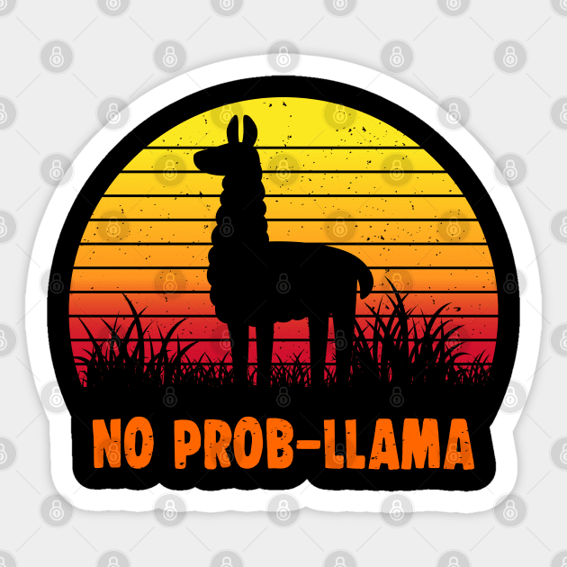 No Prob Llama Sticker by vheeta91